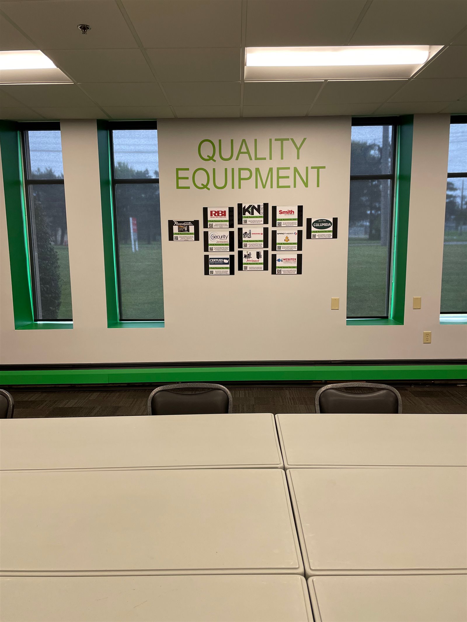 RME Training Center equipment and manufacturer display